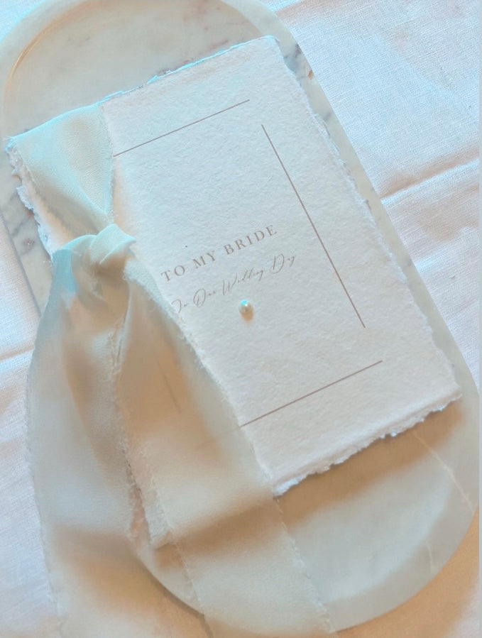 Wedding To My Bride On Our Wedding Day Card