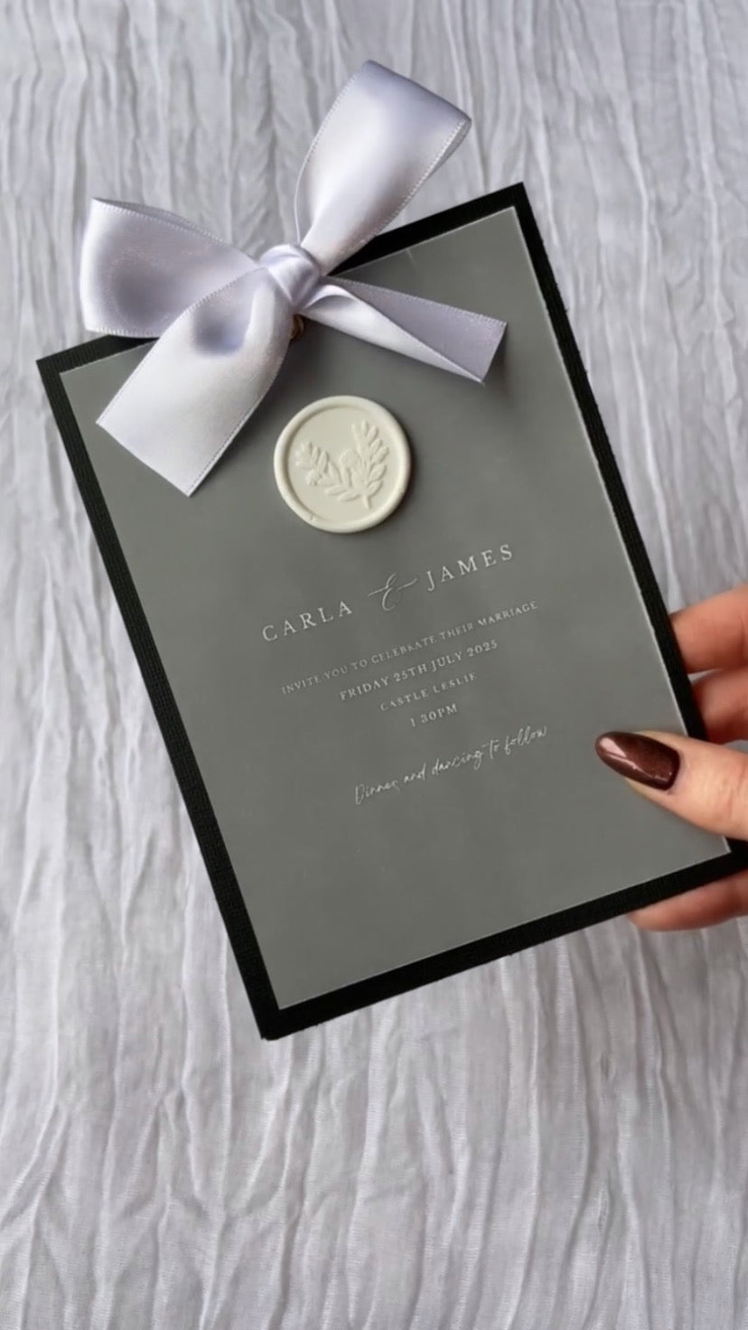 Wedding Wax Seal Invitation