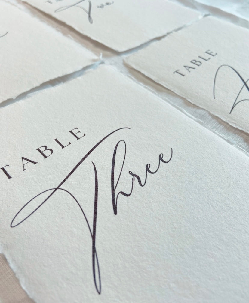 Wedding Table Numbers
