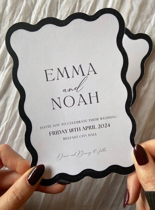 Wedding Wavy Invitation