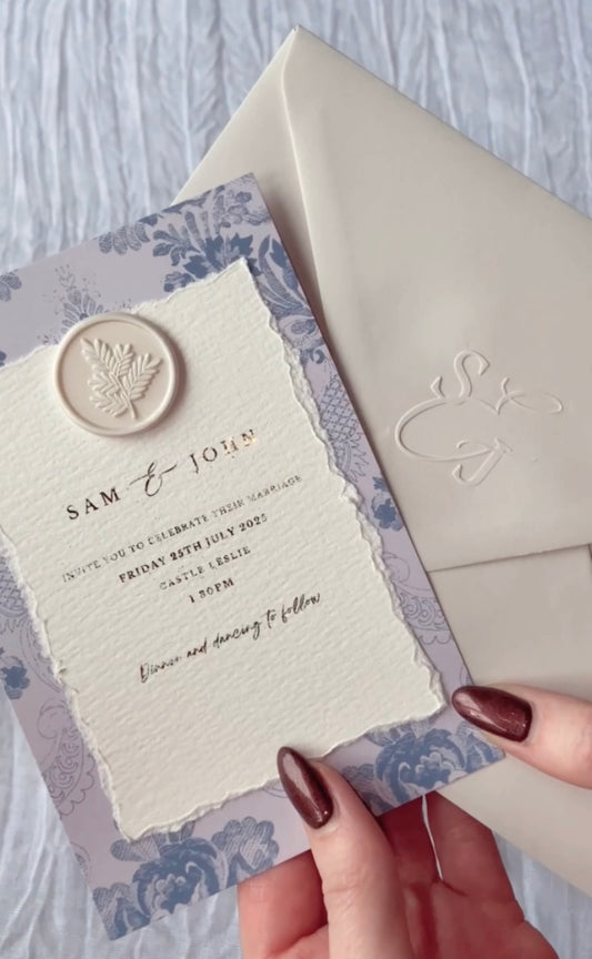 Wedding French Vintage Invitation