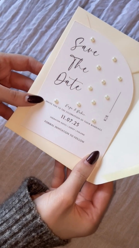 Wedding Pearl Save the Date