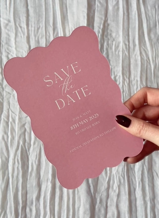 Wedding Wavy Save The Date