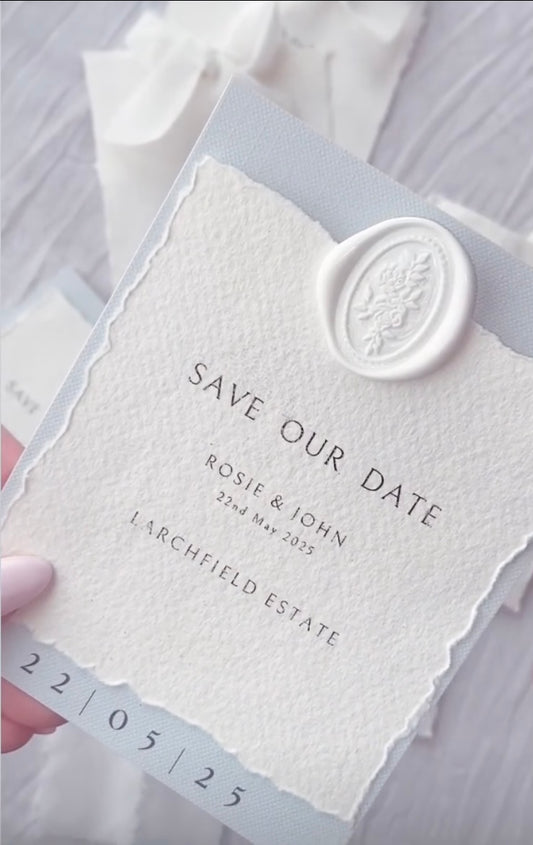 Wedding Save The Date with Wax Seal