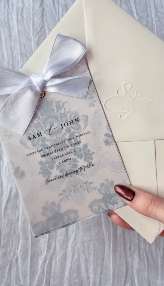 Wedding French Vintage Invitation