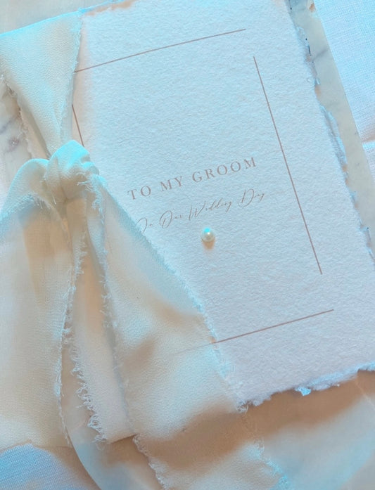 Wedding To My Groom On Our Wedding Day Card