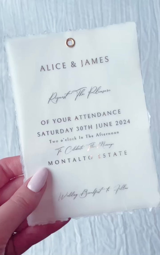 Wedding Gold Foil Invitations